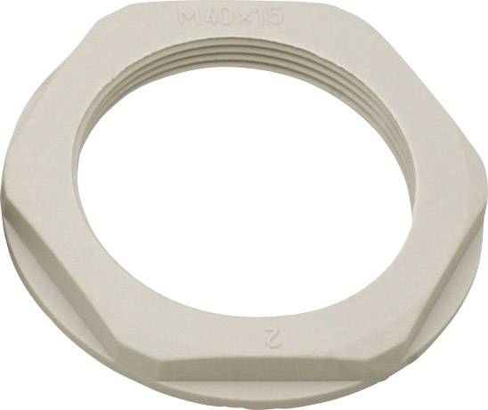 Helukabel 90715 KMK-PA-MB PG Locknut with flange PG21 Polyamide Grey-white (RAL 7035) 1 pc(s)