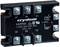 Solid-state relays with 'crydom' label on the top side, three inputs and three outputs marked with A1, B1, C1, A2, B2, C2.
