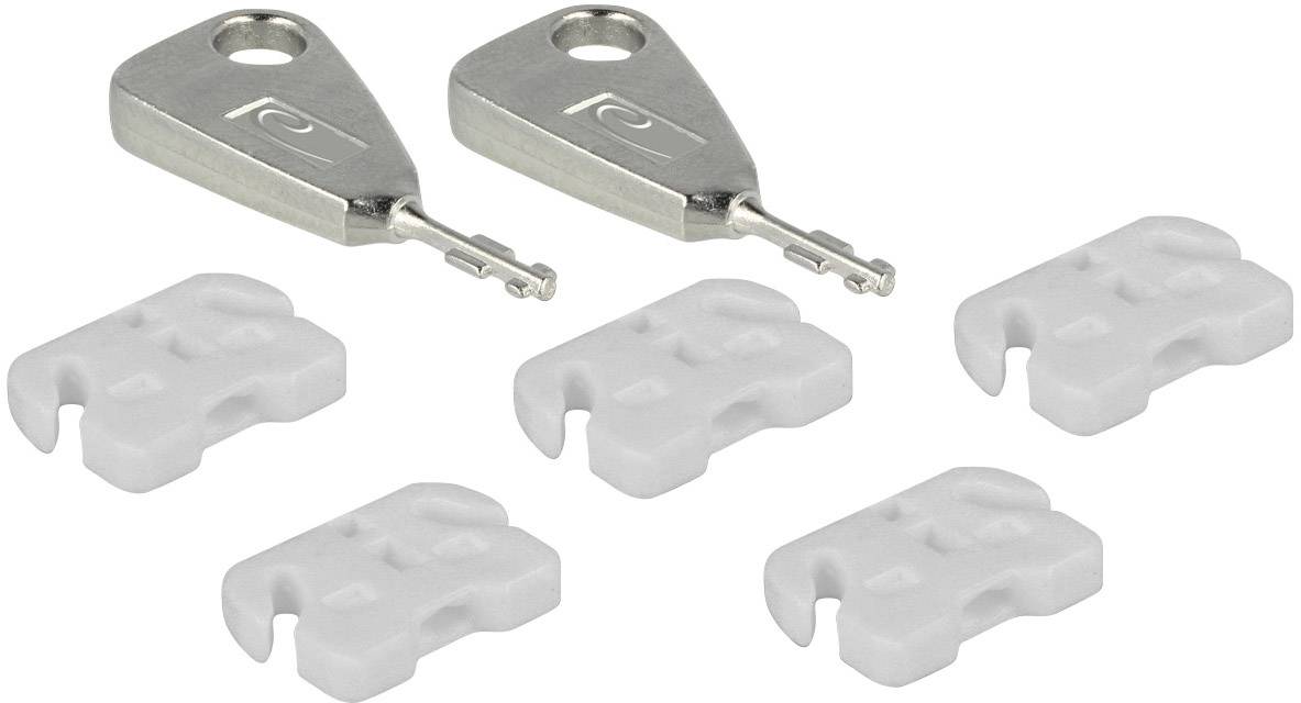 Delock USB port lock 20648 5-piece set White incl. 2 keys 20648