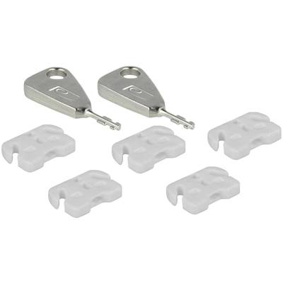 Delock USB port lock 20648 5-piece set White  incl. 2 keys 20648