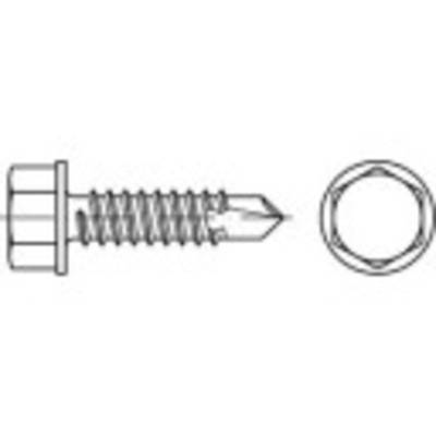 TOOLCRAFT 141343  Self-tapping screws 4.2 mm 13 mm Hex head DIN 7504   Steel zinc galvanized 100 pc(s)