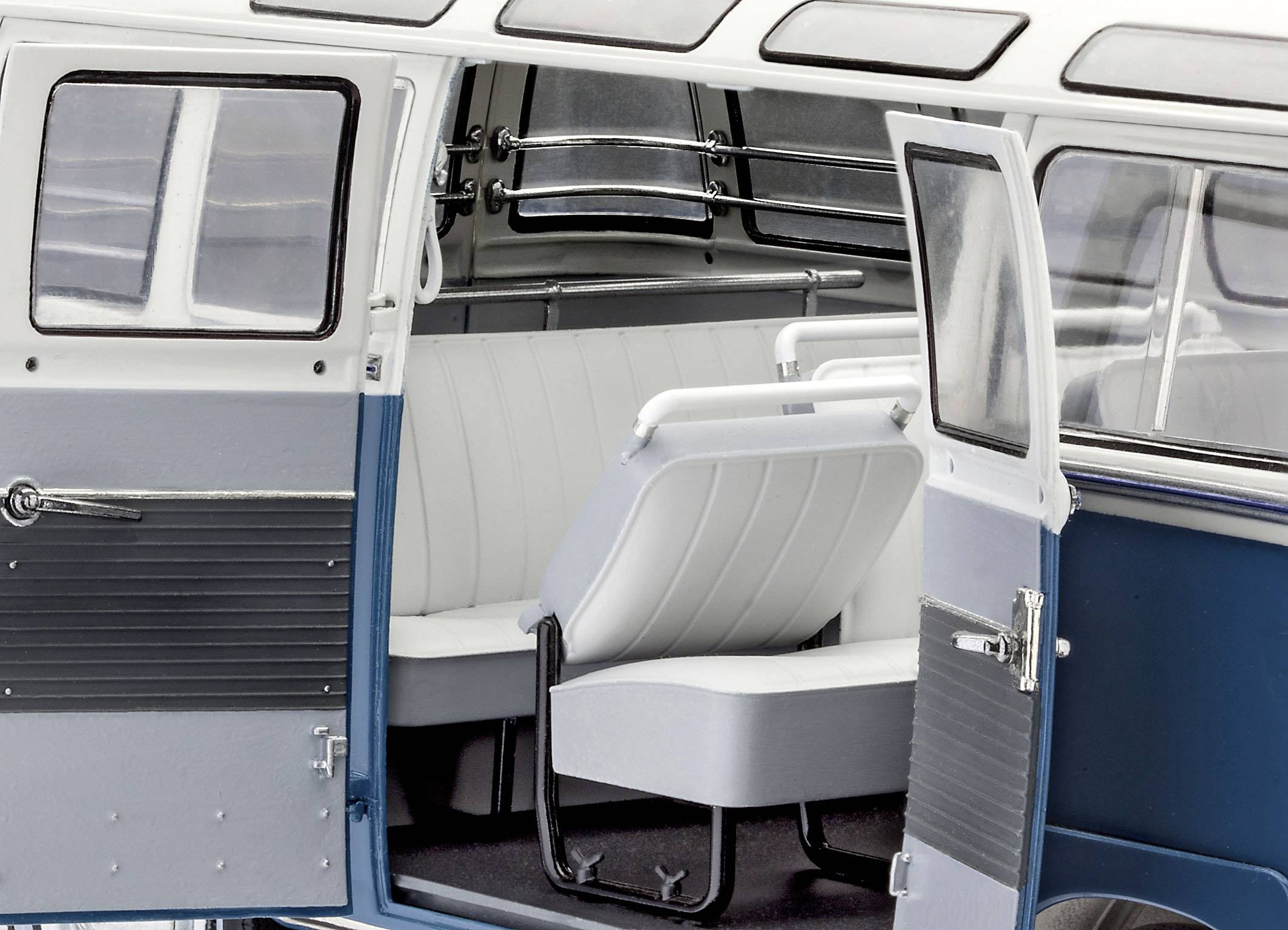 Revell 07009 Volkswagen T1 Bus Samba Omnibus assembly kit 1:16-1