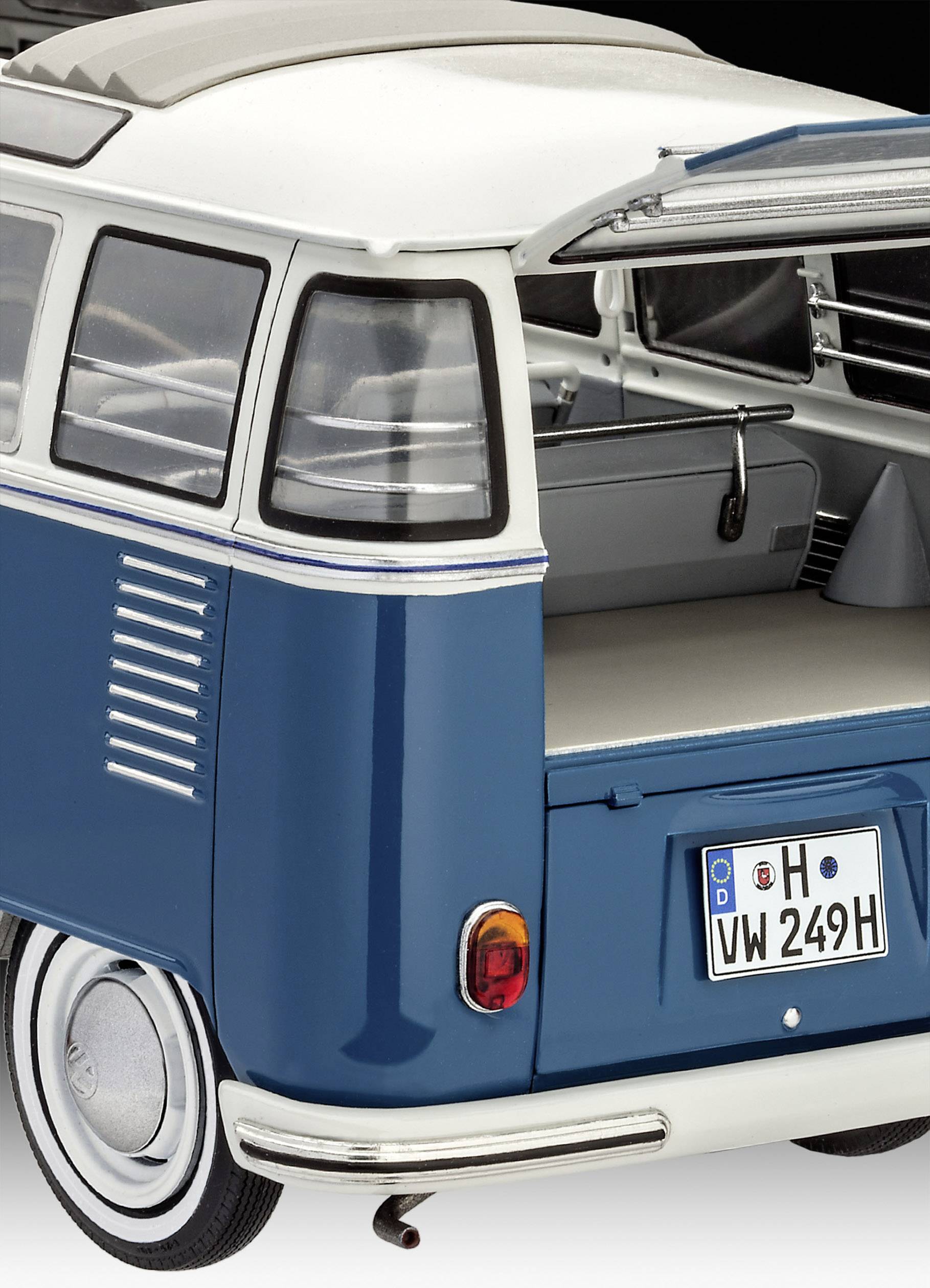 Revell 07009 Volkswagen T1 Bus Samba Omnibus assembly kit 1:16-3