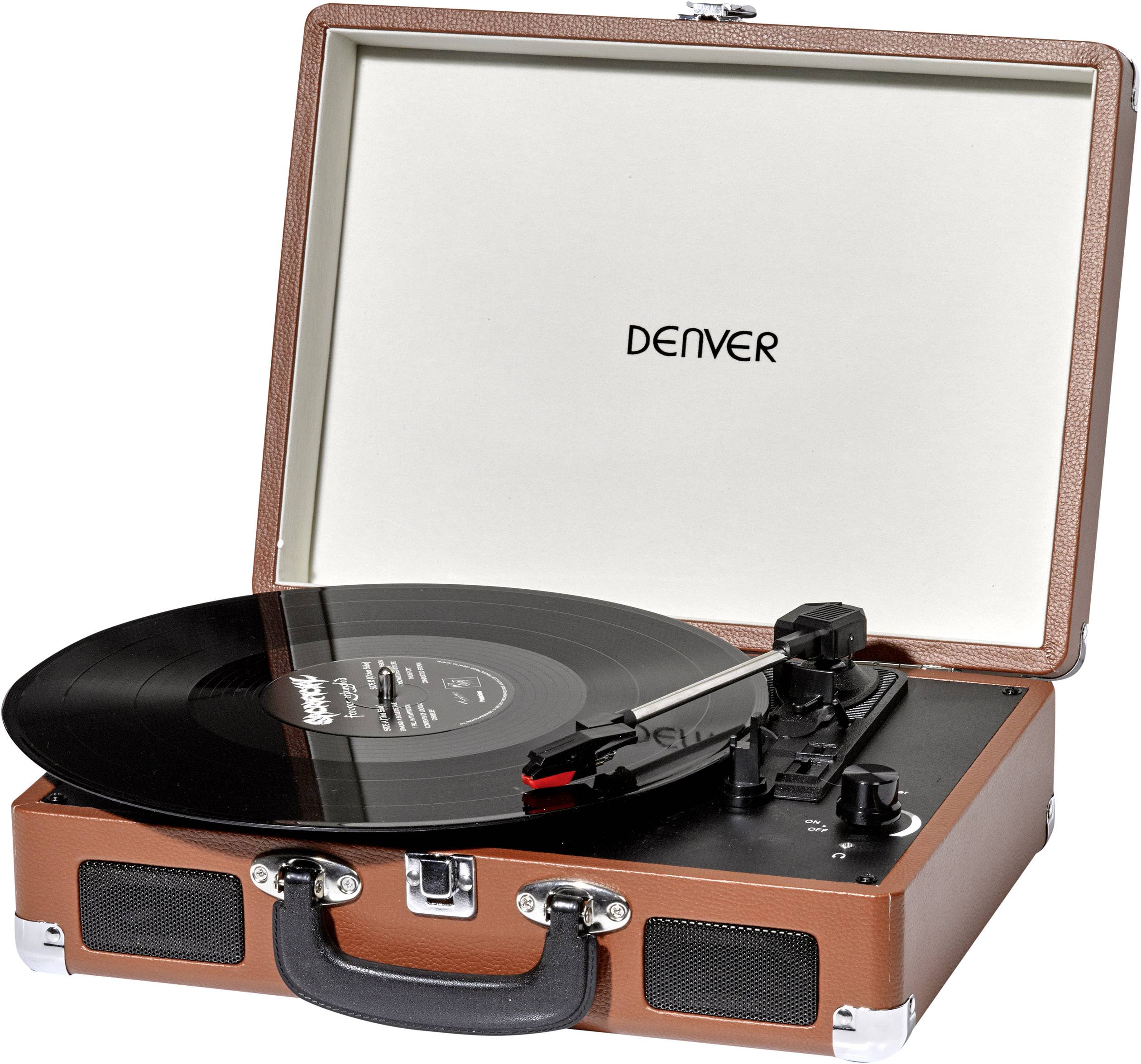 Denver VPL-120 USB turntable Brown