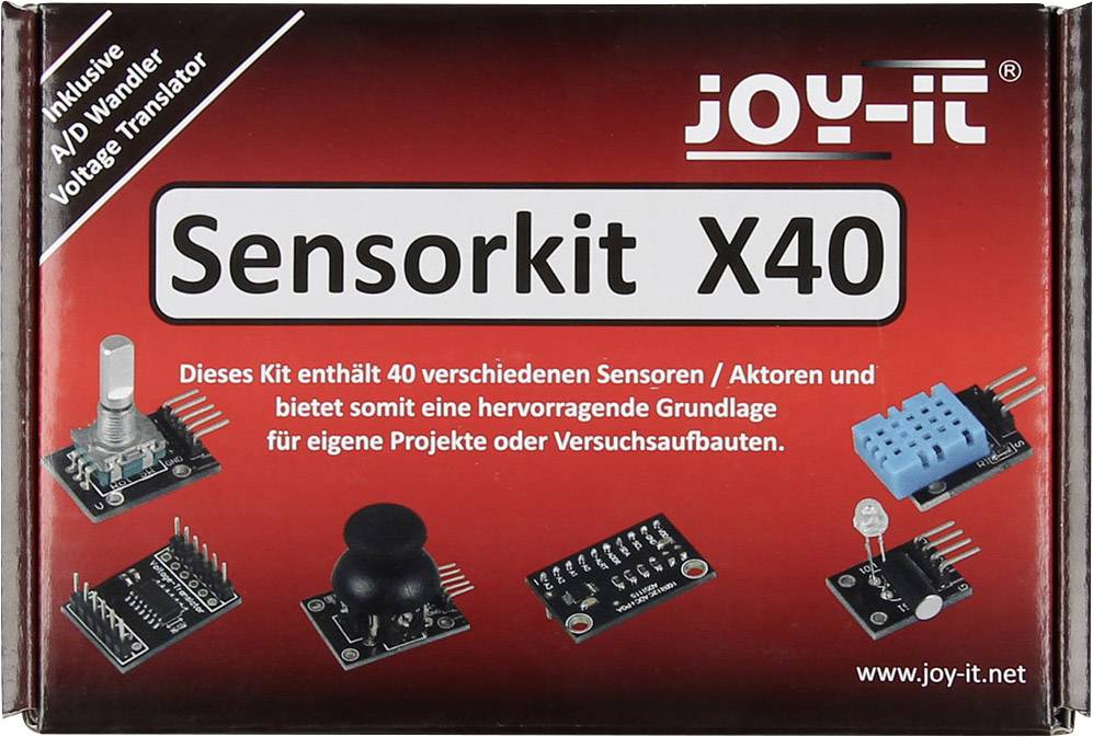 Joy-it Sensor Set Raspberry Pi® 3 B 1 GB 4 x 1.2 GHz Sensors, Breadboard, PSU, HDMI cable, Noobs OS-2