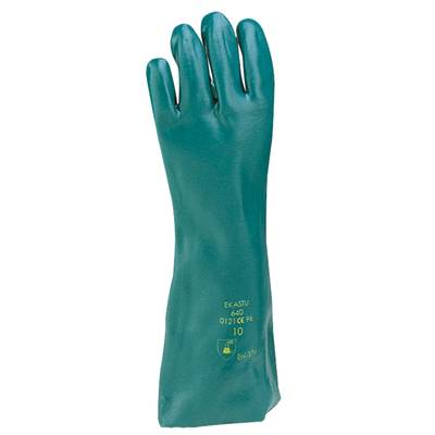 Ekastu 381 640  Polyvinyl chloride Chemical resistant glove Size (gloves): 10, XL EN 374-1:2017-03/Typ A, EN 374-5:2017-