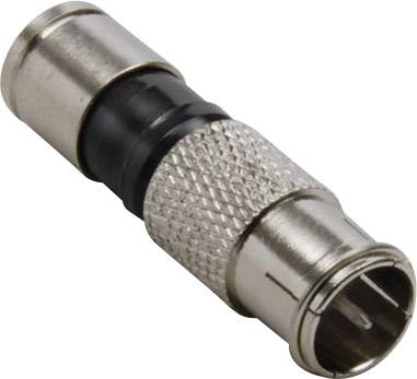 TRU COMPONENTS 1582453 F connector Compression Connections: F plug Cable diameter: 7.4 mm 1 pc(s)