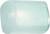 A transparent, light blue plastic lid in a cylindrical shape.