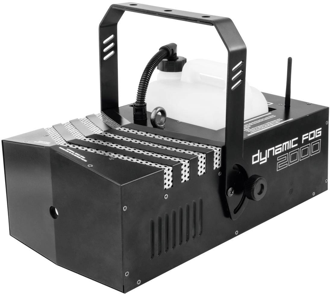 Eurolite DYNAMIC FOG 2000 Smoke machine incl. mounting bracket, incl. cordless remote control, incl. corded remote control, incl. light effect