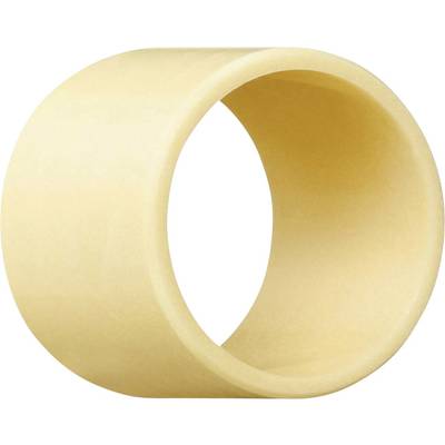 A cream-coloured plastic tube adapter, cylindrically shaped. Used for connecting pipes or hoses.