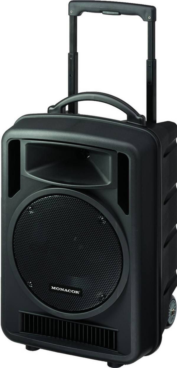 Monacor TXA-1020 Portable speaker, Portable PA speaker 25 cm 10 inch rechargeable, mains-powered 1 pc(s)