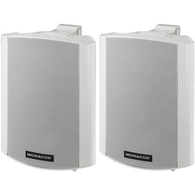 Monacor MKA-60SET/WS 2-way speaker assemby set   15 W 1 Pair