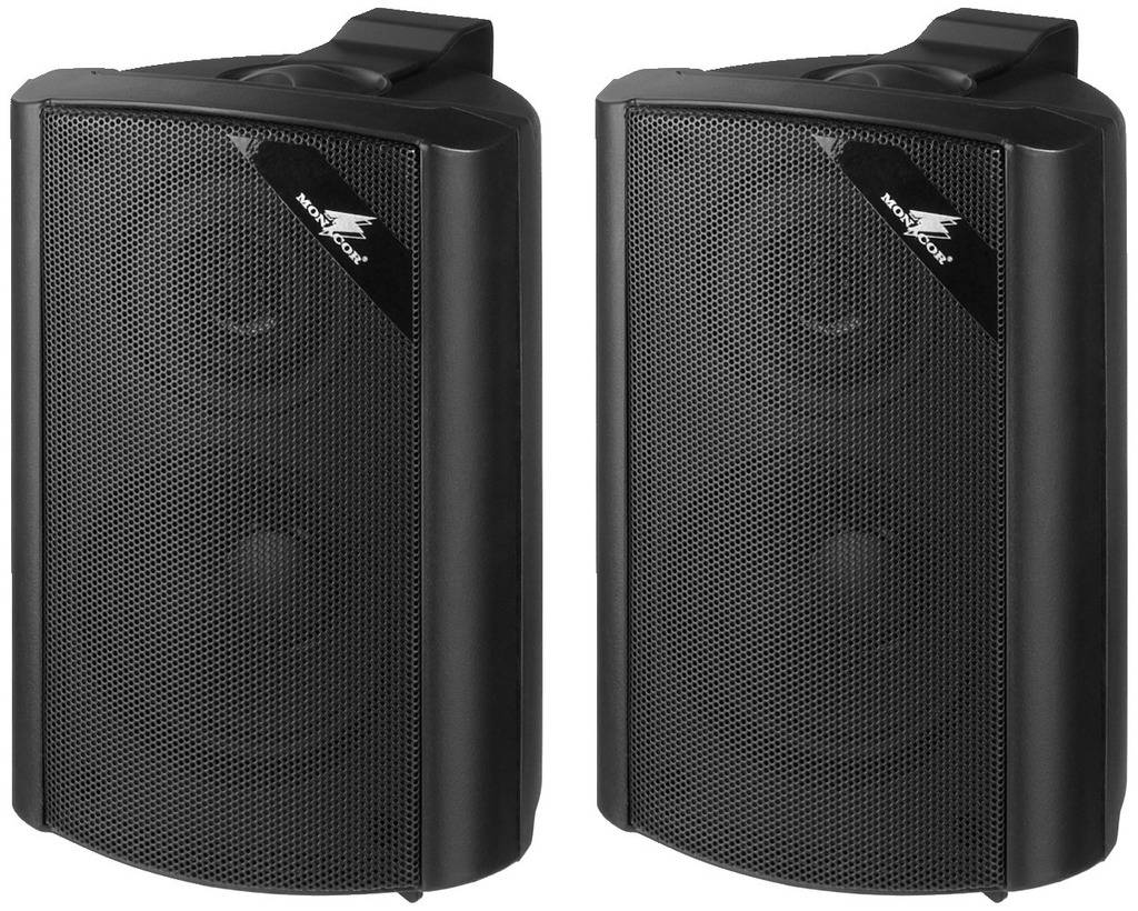 Monacor MKS-34/SW Wall speaker 45 W 4 Ω Black 1 Pair-2