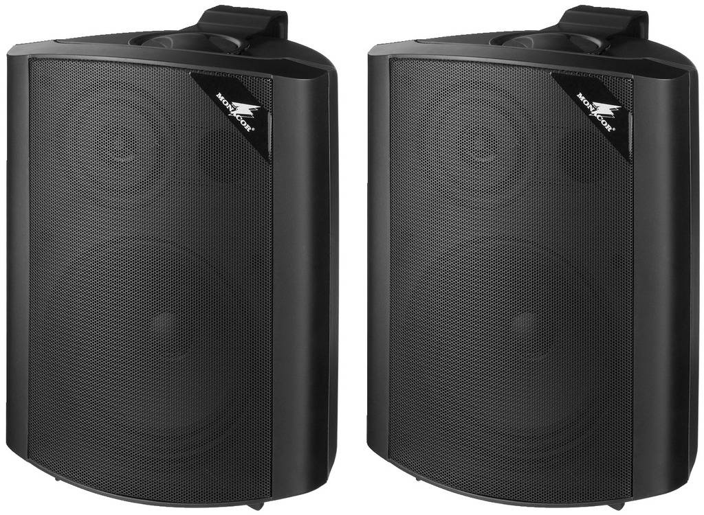 Monacor MKS-64/SW Wall speaker 90 W 4 Ω Black 1 Pair-2
