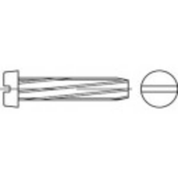 TOOLCRAFT  141705 Self-tapping screws M3 6 mm Slot DIN 7513   Steel zinc galvanized 1000 pc(s)
