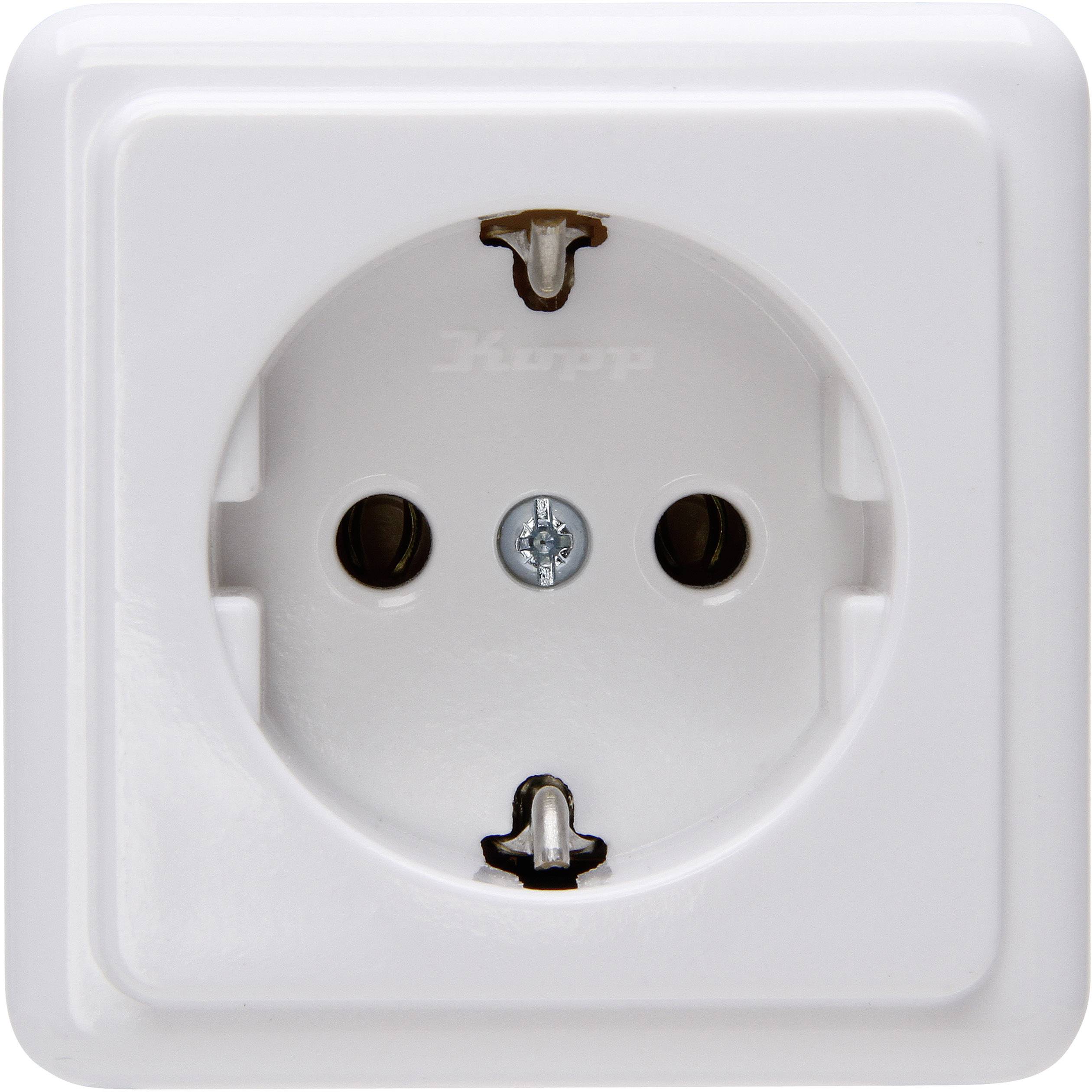 Kopp PG socket Standard surface-mount Arctic white 101802000 1 pc(s)