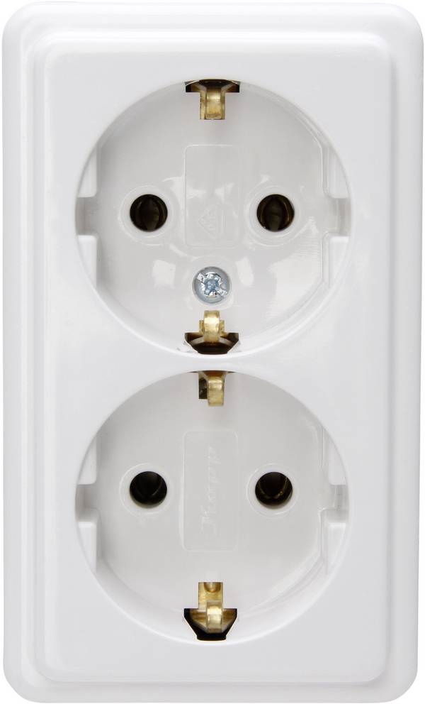 Kopp 120101001 Power strip 2x Arctic white None 1 pc(s)