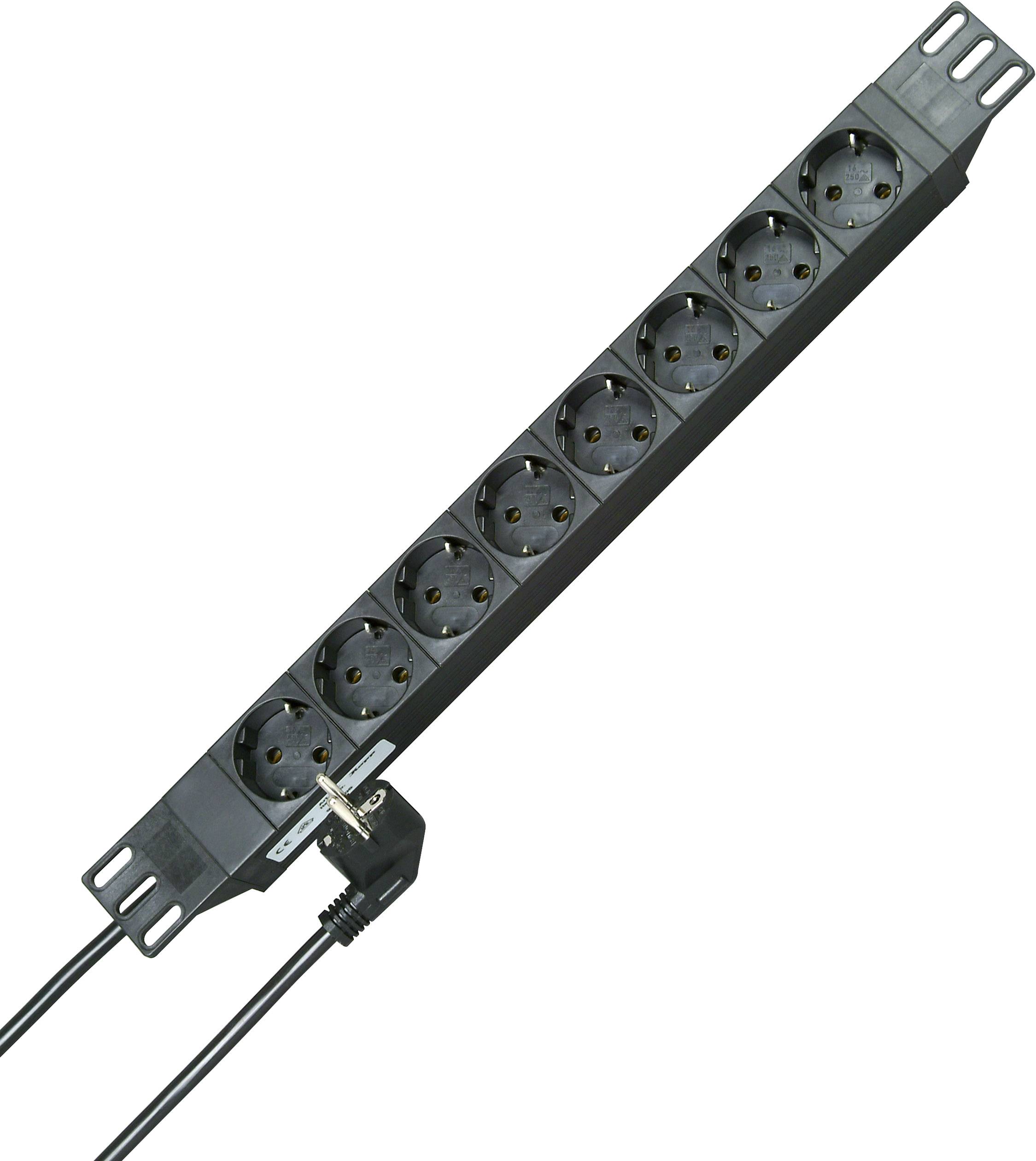 Kopp 930805014 19 power strip 8x Black PG connector 1 pc(s)