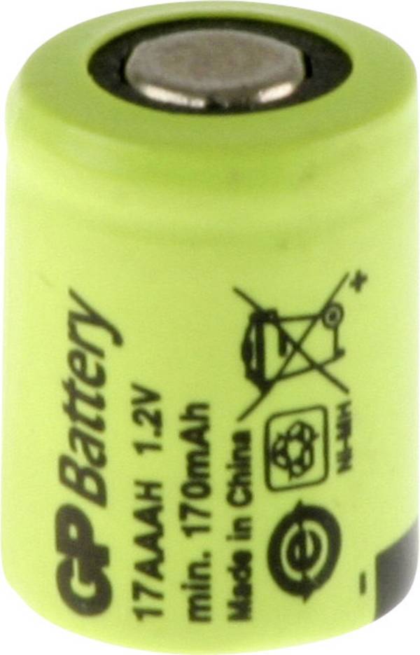 GP GP17AAAH Non-standard battery (rechargeable)  1/3 AAA Flat top NiMH 1.2 V 170 mAh 1 pc(s)