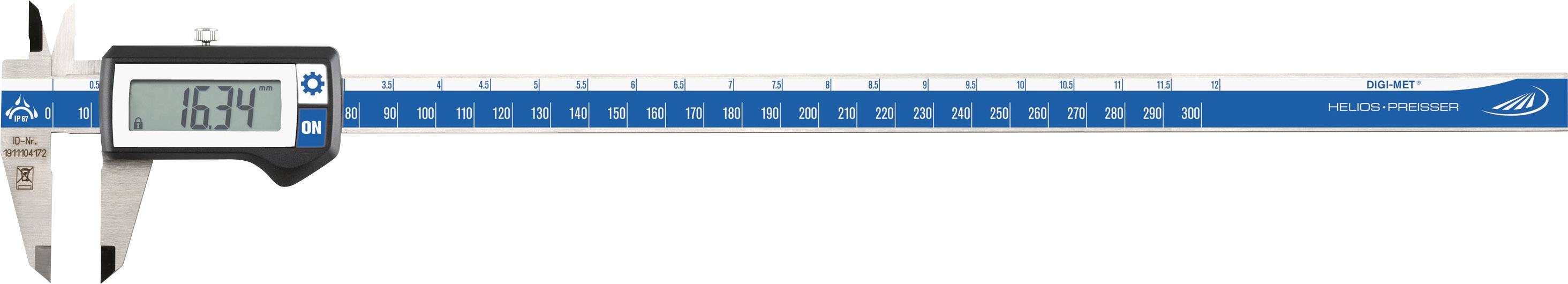 HELIOS PREISSER DIGI-MET 1326422 Digital caliper 300 mm IP67