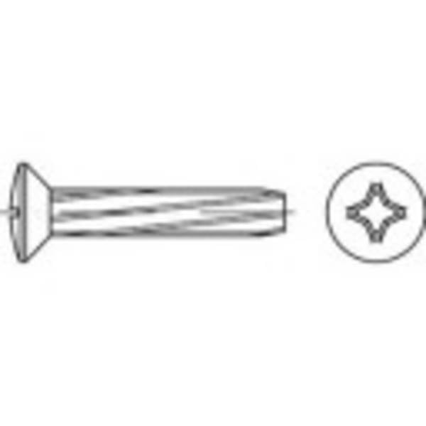 TOOLCRAFT 141821 Self-tapping screws M3 6 mm Phillips DIN 7516 Steel zinc galvanized 2000 pc(s)