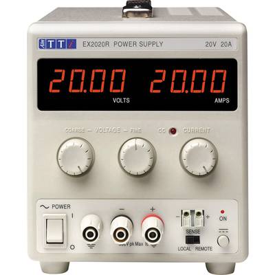 Aim TTi EX2020R Bench PSU (adjustable voltage)  0 - 20 V DC 0 - 20 A 400 W   No. of outputs 1 x