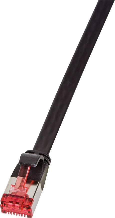LogiLink CF2053S RJ45 Network cable, patch cable CAT 6 U/FTP 2.00 m Black gold plated connectors 1 pc(s)
