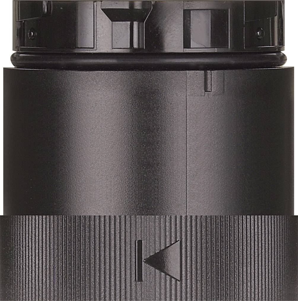 Black, cylindrical lens with a knurled focus ring and an arrow pointing to a 'K', for camera accessories.