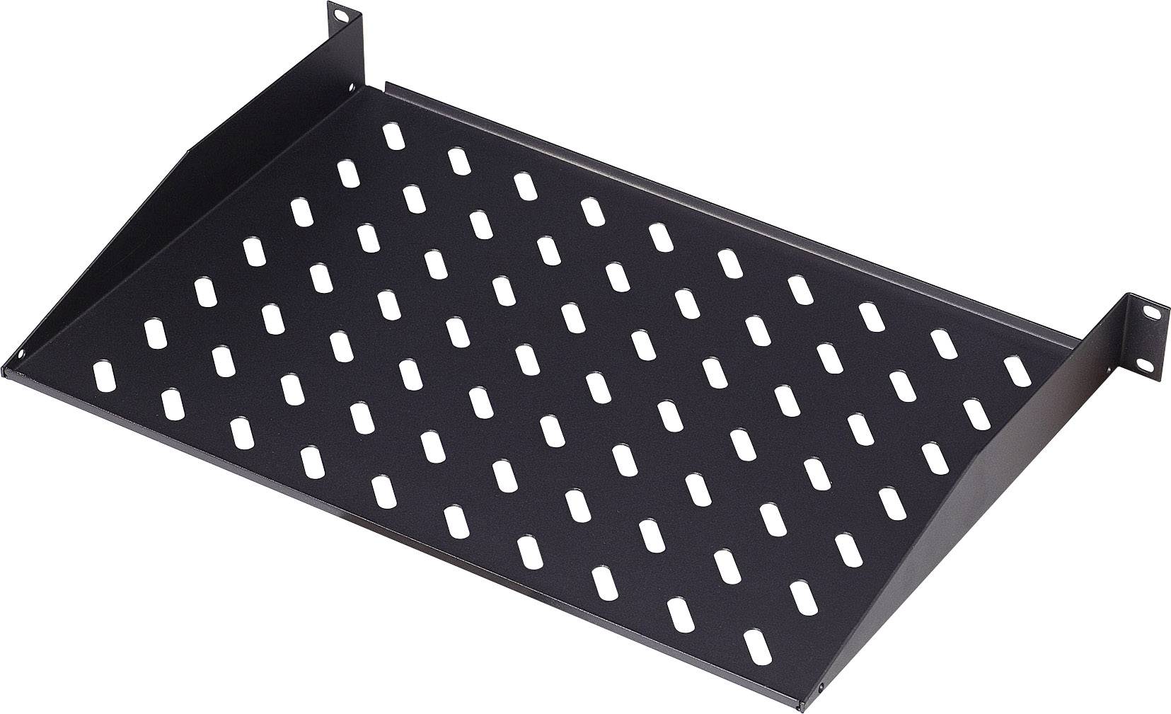 Digitus DN-19 TRAY-1-400-SW 19 inch Server rack cabinet shelf 1 U Fixed Suitable for (cabinet depths): > 600 mm Black (R