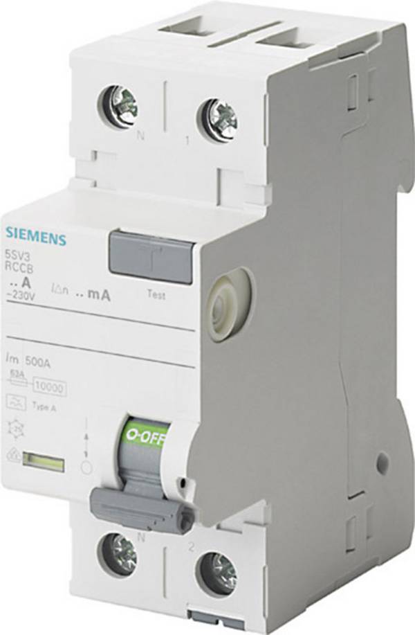Siemens 5SV33166KL 5SV3316-6KL RCCB A 2-pin 63 A 0.03 A 230 V