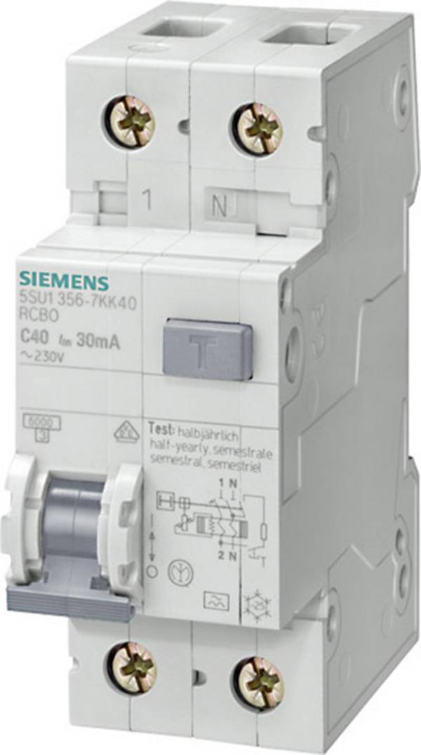 Siemens 5SU13567KK40 RCBO 2-pin 40 A 0.03 A 230 V