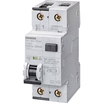 A two-pole RCD (Residual Current Device) with a rated current of 40A and a residual current of 30 mA, suitable for 230V.