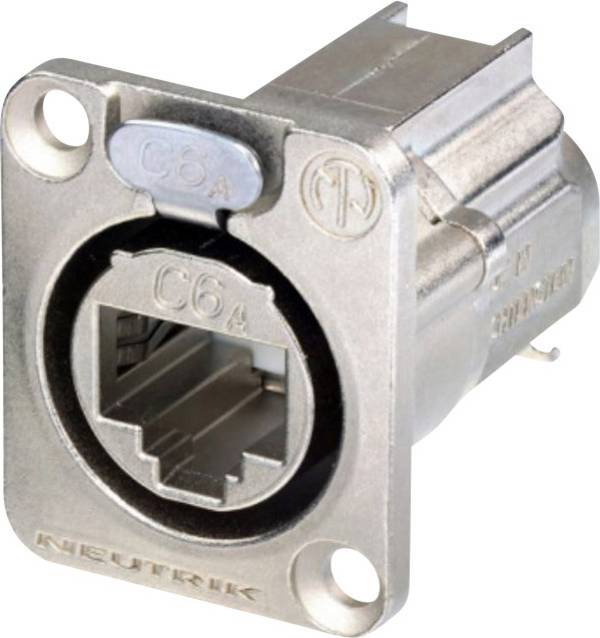 Neutrik NE8FDX-Y6 RJ45 Data Connector etherCON D series NE8FDX-Y6 Socket, straight Pins: 8P8C Nickel 1 pc(s)