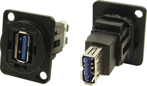 XLR Adapter USB A socket 3.0 to USB B plug socket 3.0 Adapter, built-in CP30205NMB  CP30205NMB Cliff Content: 1 pc(s)