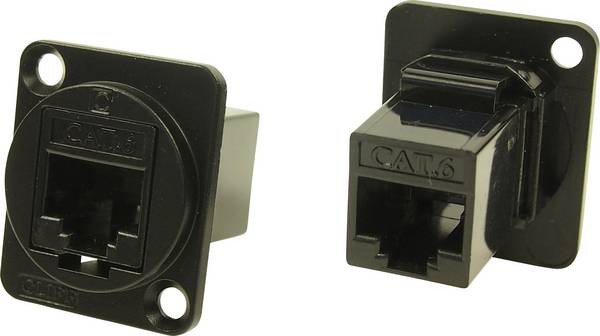XLR Adapter UTP RJ45 CAT 6 Adapter, built-in CP30222MB  CP30222MB Cliff Content: 1 pc(s)