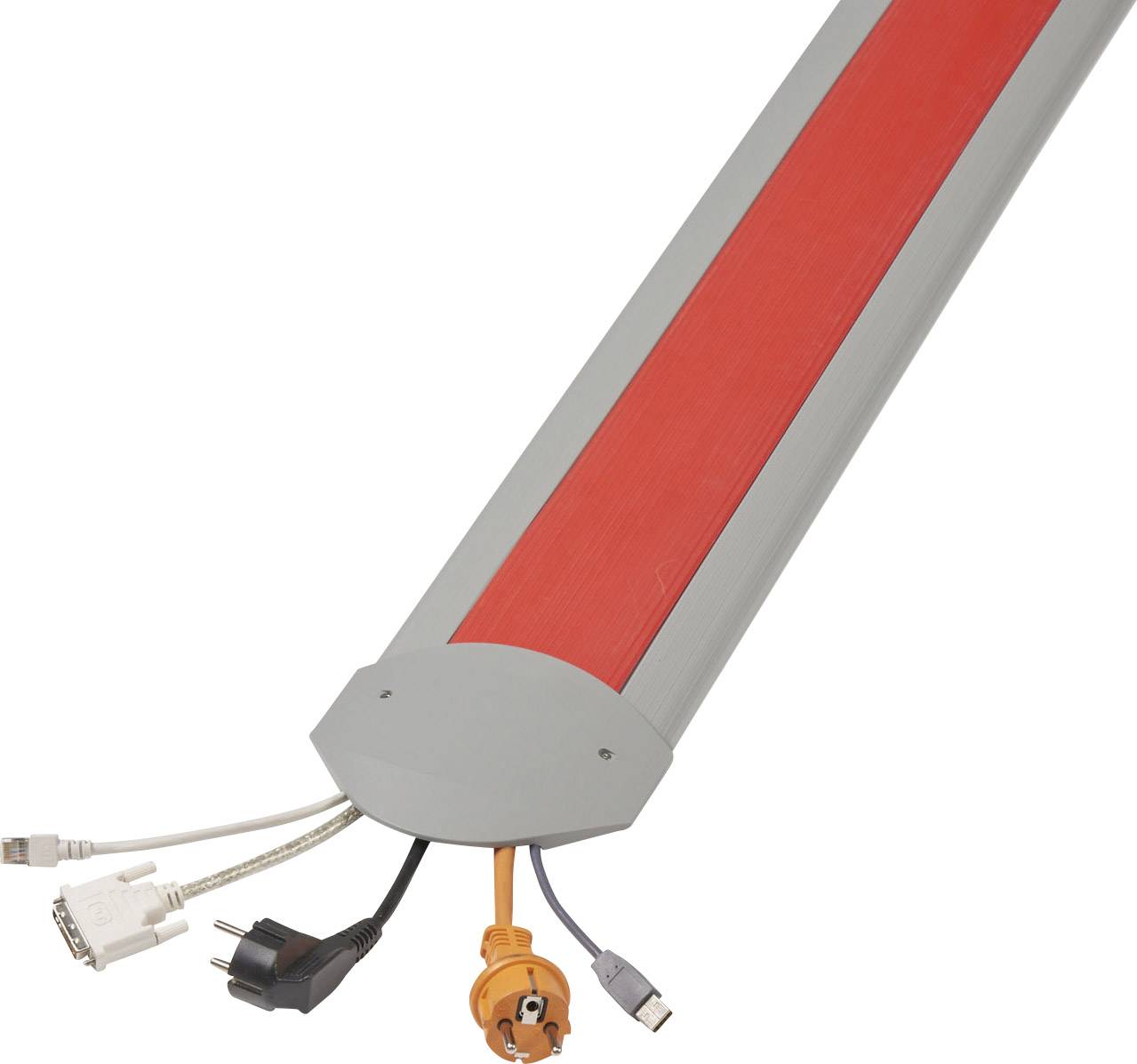 Serpa Cable bridge TPE (low-odour thermoplastic elastomer ) Light grey, Red No. of channels: 5 3000 mm Content: 1 Set