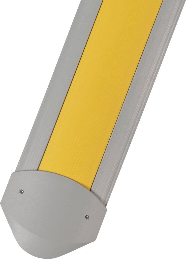 A rectangular, yellow safety light with a grey border and rounded cover, suitable for outlining machines or passageways.