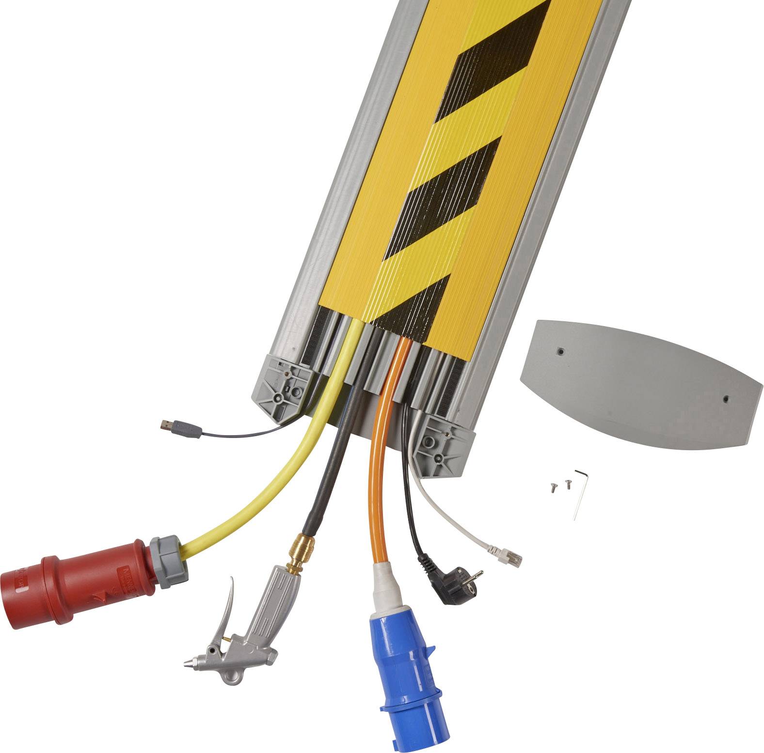 Serpa Cable bridge TPE (low-odour thermoplastic elastomer ) Light grey, Black, Yellow No. of channels: 6 1500 mm Content: 1 Set