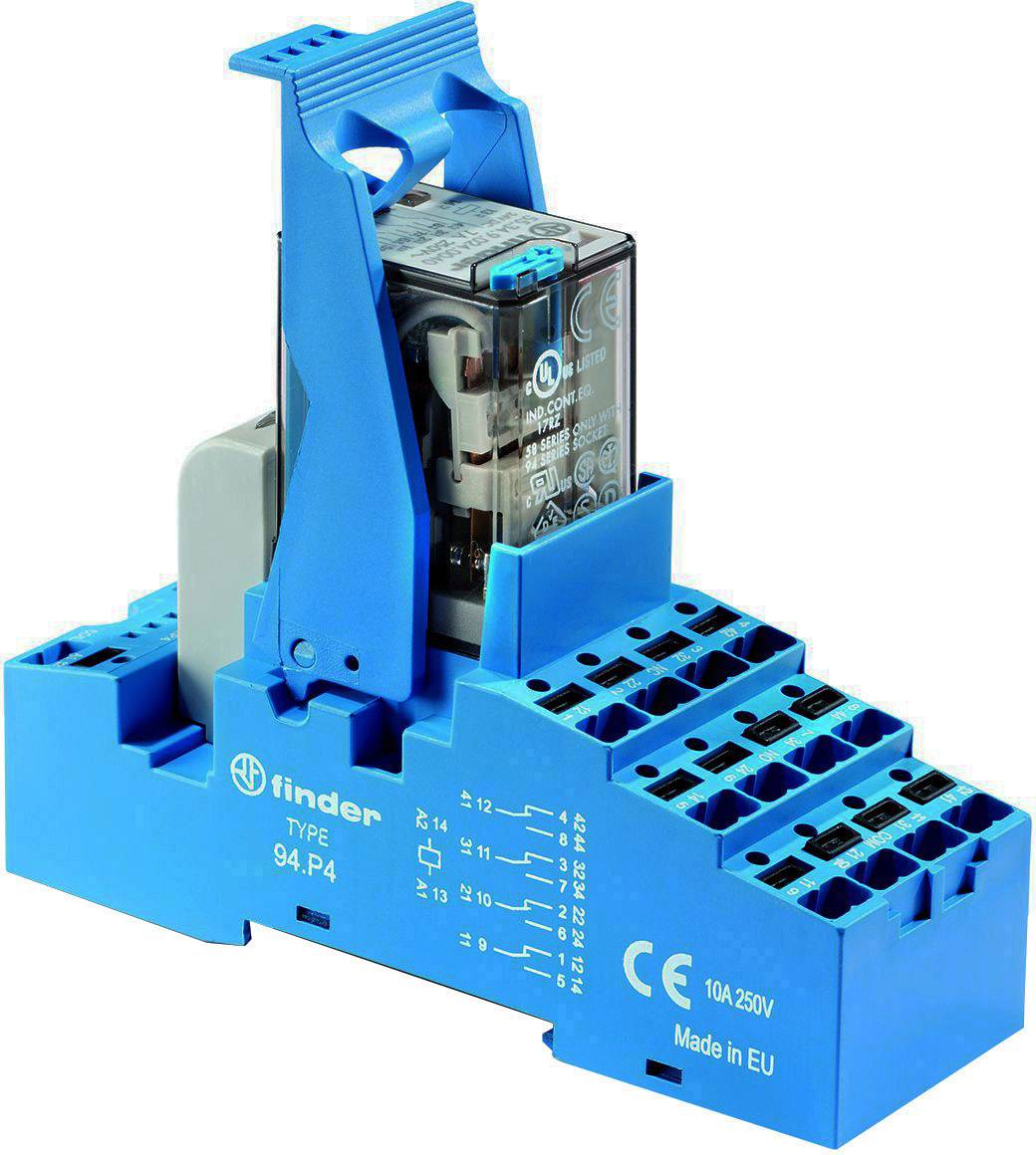 Finder 58.P4.9.024.5050 Relay component Nominal voltage: 24 V DC Switching current (max.): 7 A 4 change-overs 1 pc(s)