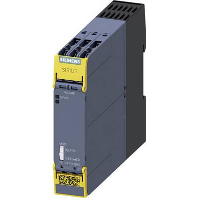 A black and grey electrical device with yellow accents, labelled 'SIRIUS'. Brand name at the top, model number at the bottom.