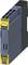 A grey Siemens SIRIUS module, shown from the side, with yellow details. It serves as a safety and control device in industrial installations.