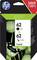 A packaging for HP printer cartridges, Type 62, consisting of a black and a tri-colour cartridge, with a discount offer in the top right corner.