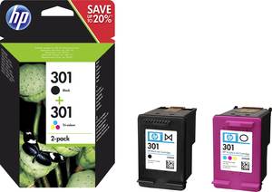 HP 301 Ink cartridge Set Original Black, Cyan, Magenta, Yellow N9J72AE Ink
