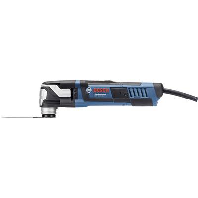 A blue-black Bosch electric power tool with a cable, likely a multi-functional tool, against a white background.