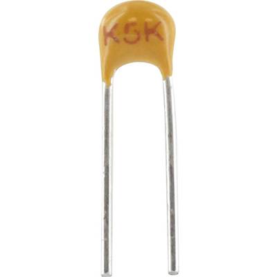Kemet C315C101J1G5TA+ Ceramic capacitor Radial lead  100 pF 100 V 5 % (L x W x H) 3.81 x 2.54 x 3.14 mm 1 pc(s) 