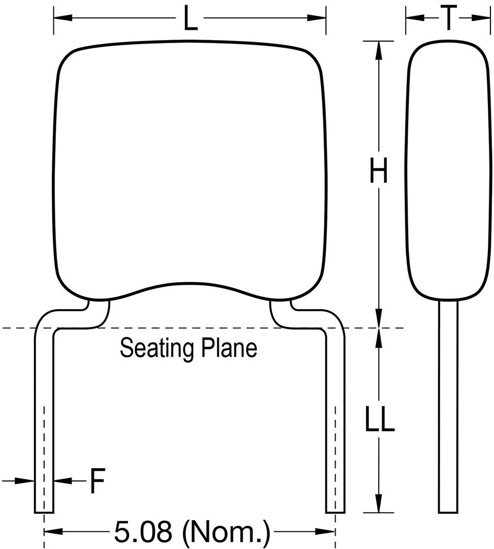 Kemet C317C103M5U5TA+ Ceramic capacitor Radial lead 10 nF 50 V 20 % (L x W x H) 3.81 x 2.54 x 5.08 mm 1 pc(s)-1