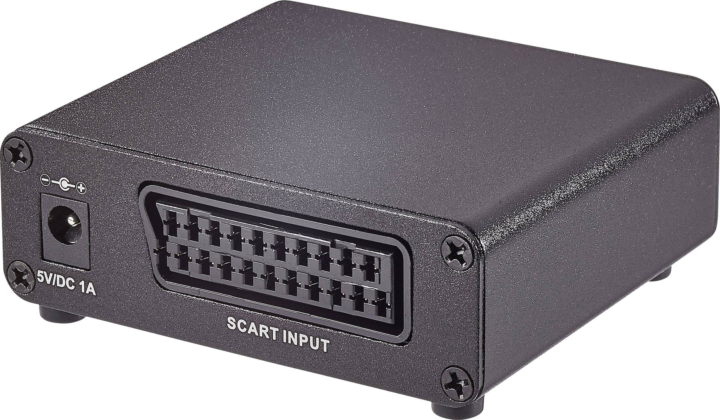 SpeaKa Professional AV Converter SP-SC/HD-02 [SCART - HDMI, Jack] 1920 x 1080 Pixel
