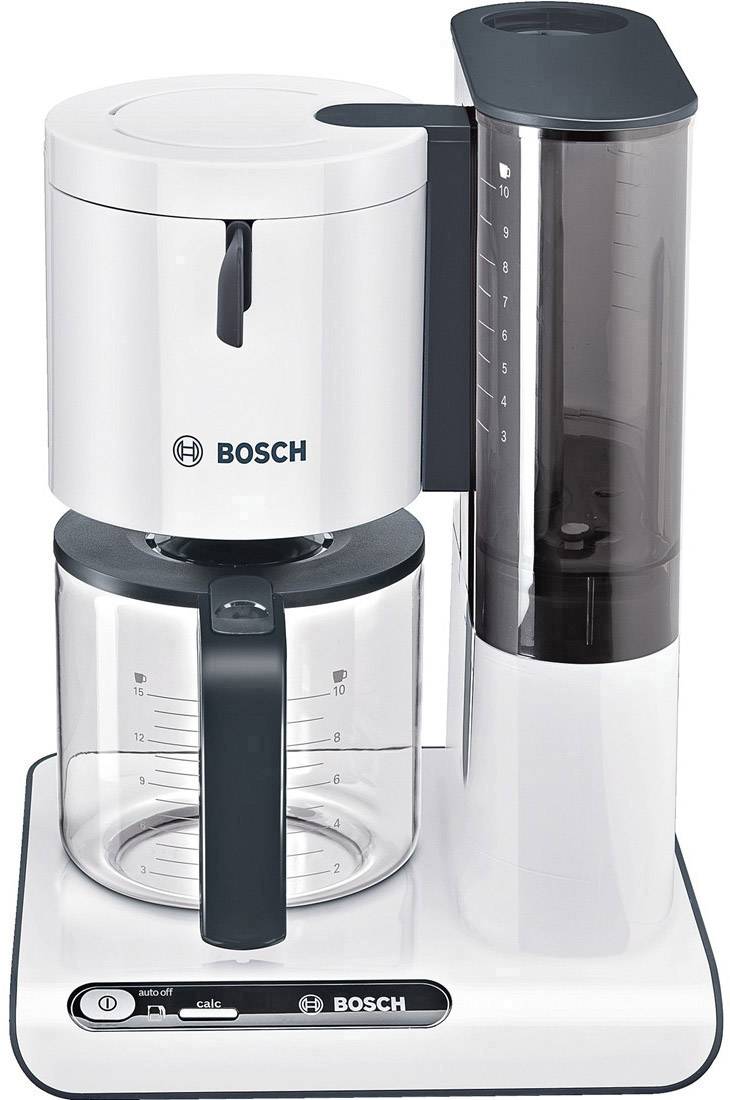 Bosch Haushalt TKA8011 Coffee maker White, Anthracite Cup volume=10 Glass jug, Plate warmer