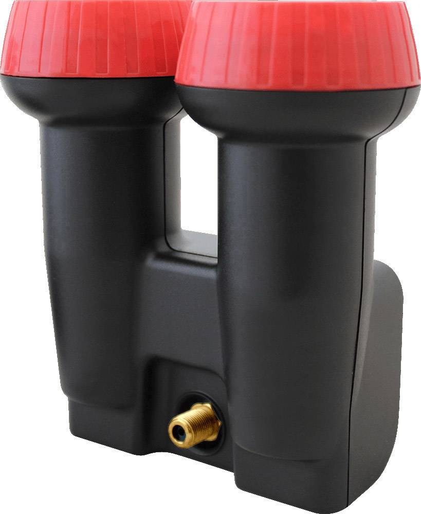 MegaSat Diavolo Single LNB Monoblock No. of participants: 1 LNB feed size: 40 mm gold-plated terminals, weatherproof Black, Red