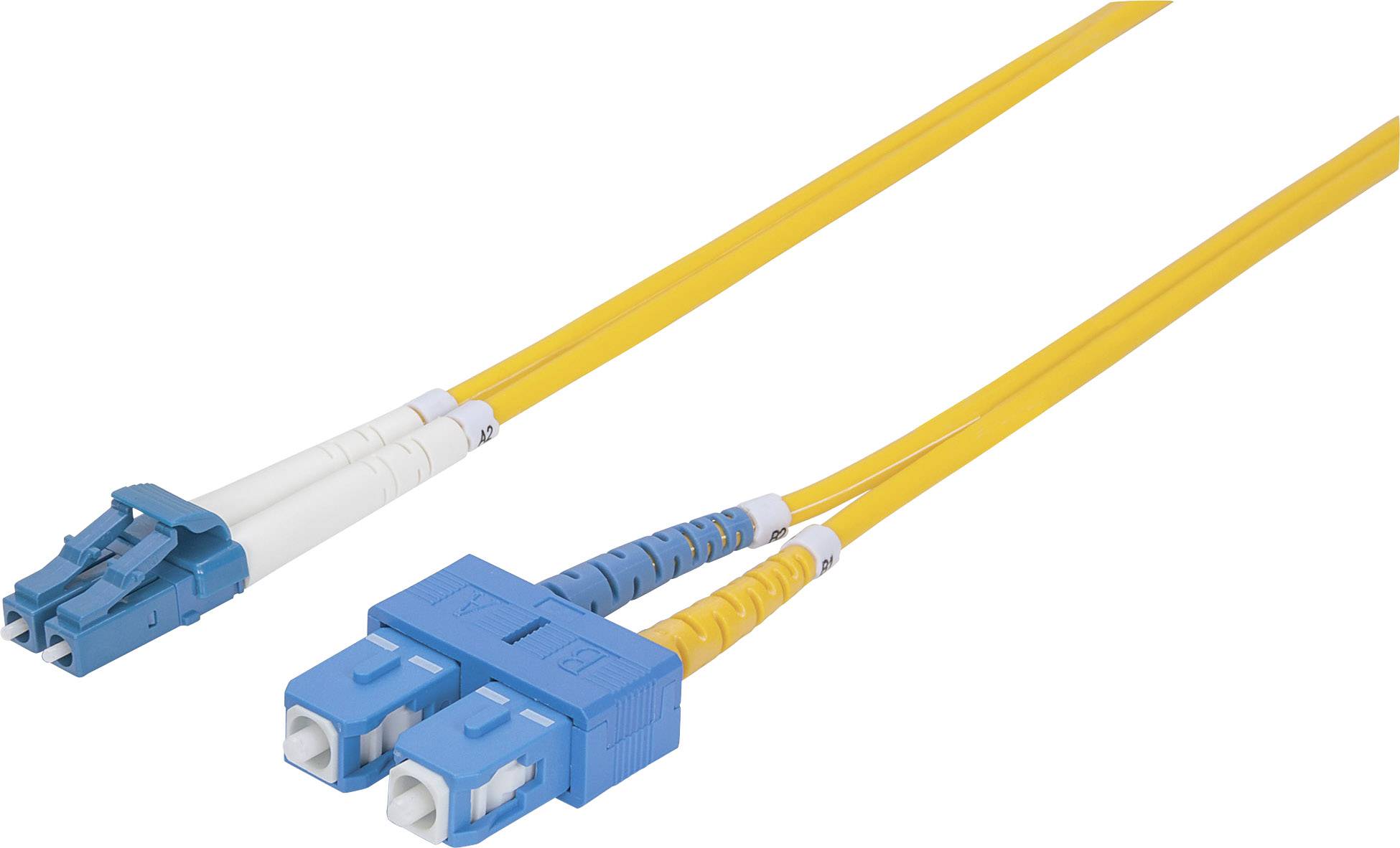 Intellinet 473729 Fibreglass FO Cable [1x LC plug - 1x SC plug] 9/125 µ Singlemode OS2 5.00 m